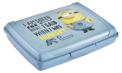 Obrázek produktu pro Krabička na svačinu Keeeper Carla Mini „Minions Hungry“ 0,5 l, modrá