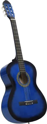 Obrázek produktu pro Klasická kytara pro začátečníky modrá 4/4 39'' basswood