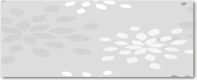 Produktbild von Tulup® Glas-Bild Wandbild aus Glas - 125x50 - Wandkunst - Wandbild hinter gehärtetem Sicherheitsglas - Dekorative Wand für Küche & Wohnzimmer  - Blumen & Pflanzen - Blumenmuster - Grau