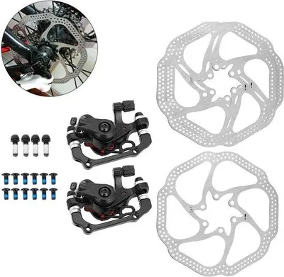 Immagine prodotto di Set per mountain bike con freni meccanici, dischi da 160 mm, ISO9846, lavaggio