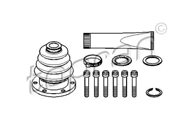 Produktbild von TOPRAN Lagerung Lenkgetriebe 102 803 für VW für GOLF III (1H1)
