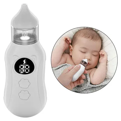 Produktbild von Baby Nasensauger elektrisch, 9 Saugstufen, leise & sanft, Type-C Akku, Anti-Rückfluss, leicht zu reinigen, für Neugeborene & Kleinkinder