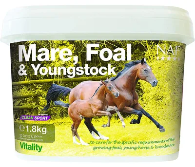 Zdjęcie produktu dla NAF Mare, Foal & Youngstock – suplement witaminowo-mineralny, opakowanie: 1,8 kg