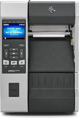 Produktbild von Zebra ZT610 Etikettendrucker 300dpi Cutter Disp. Farbe USB RS232 BT Ethernet