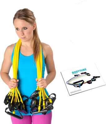 Produktbild von 10er Paket Dittmann Body-Tube gelb/ leicht m. Übungsbroschüre