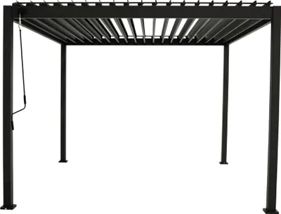 Produktbild von MIRADOR Pergola 88 Basic 3x3,6 Stahl & Aluminium Anthrazit verstellbares Lamellendach