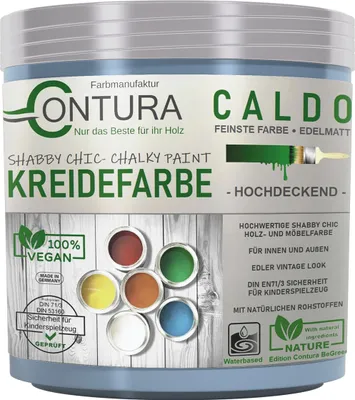 Produktbild von Contura BeGreen 250ml. Kreidefarbe Shabby Chic Möbellack - 30 Taubenblau
