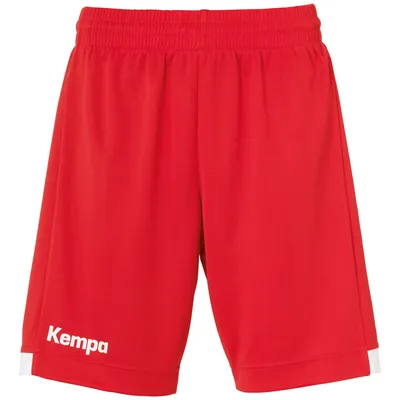 Produktbild von Kempa PLAYER LONG SHORTS WOMEN, rot/weiß
