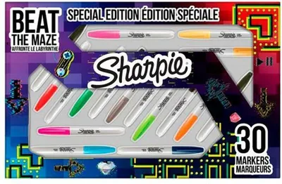 Produktbild von 1x30 Sharpie Permanentmarker Sonderedition  Labyrinth-Spiel