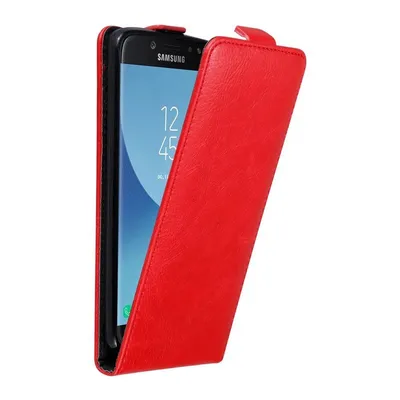 Zdjęcie produktu dla Cadorabo DE-121576, Etui z klapką, Samsung, Galaxy J7 2017 / J7 PRO, 14 cm (5.5"), Czerwony