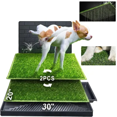 Produktbild von Hundeklo Hundetoilette, 2 Pcs Trainingsunterlage, Tragbare Hundedrüsenbox für kleine, Mittlere Hunde
