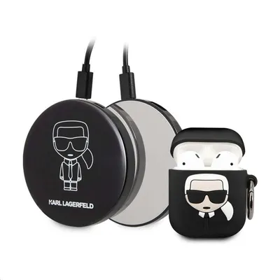 Produktbild von Karl Lagerfeld KLBPPBOA2K AirPods case + Power Bank Ikonik Schutzhlle