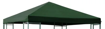 Produktbild von Ersatzdach 3x3 Meter grün aus wasserdichtem Polyester mit PVC-Beschichtung