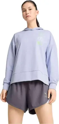 Produktbild von Puma W PUMA x HYROX Cloudspun Hoodie - blau, Größe:M