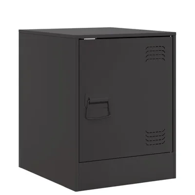 Produktbild von Nachttisch Schwarz 34,5x39x44 cm Stahl