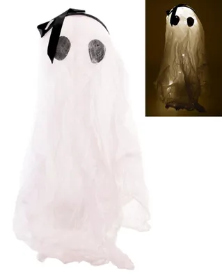 Produktbild von Halloween Dekoration - Gespenst mit Licht (65cm) Deko gruselig Tag der Toten