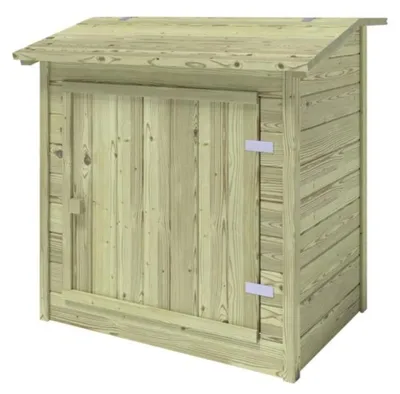 Immagine prodotto di Armadio in legno per sistema di filtrazione piscina 1.2 x 0.84 – H.1.16 m. Impregnato