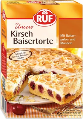 Zdjęcie produktu dla Ruf Kirsch Baisertorte Mieszanka do wypieków wyjątkowe doznania smakowe 350 g