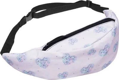 Produktbild von Modische Gürteltasche Sporttasche Bauchtasche mit Reissverschluss Hüfttasche Unicorn Heart