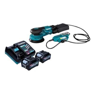 Produktbild von Makita BO 001 CGD201 Akku Exzenterschleifer 40 V max. 125 mm 5,0 mm Hub Brushless + 2x Akku 2,5 Ah + Ladegerät