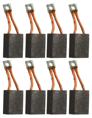 Image de Lot de 8 balais de carbone 102938601 pour démarreur électrique de voiturette de golf Club Car DS L6 L8