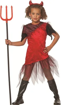 Produktbild von W3779-116 rot Kinder Teufelskleid Vampirkleid Gr.116