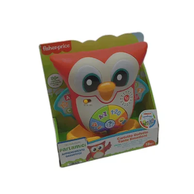Obrázek produktu pro Fisher-Price - BlinkiLinkis Smart Owl, italská verze, interaktivní učební hračka s hudbou, světly, melodiemi a frázemi, dětská hračka pro děti od 18 měsíců, HJN64