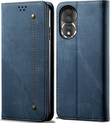Produktbild von Honor 80 Hülle, Leder Brieftasche Flip Bookstyle Schutzhülle mit Standfunktion für Honor 80 Blau