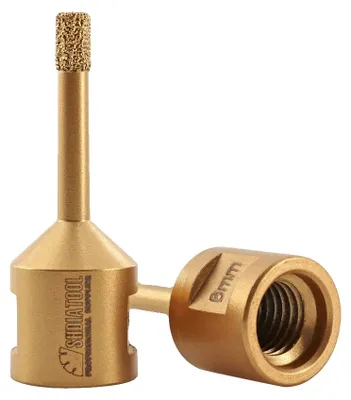 Zdjęcie produktu dla Wiertła diamentowe, średnica 6 mm, kompatybilne z gwintem M14, 2 sztuki, gwint M14