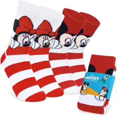 Productafbeelding van Disney knuffelsokken voor dames en tieners, 2-pack, maat 35–41, zachte, pluizige sokken