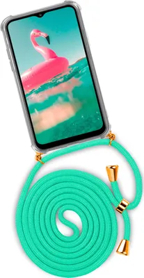 Produktbild von TWIST-Case + TWIST-Cord für Samsung Galaxy A12, Farbe:Icy Mint (Gold)