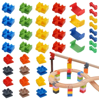 Immagine prodotto di Solidchoice - Set di 38 adattatori in legno per binari, compatibili con tutti i sistemi