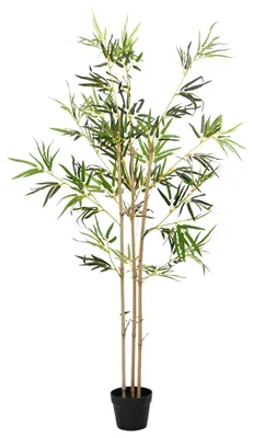 Produktbild von vidaXL Kunstbambusbaum Grün 55 x 16 x 150 cm Stoff und Bambus