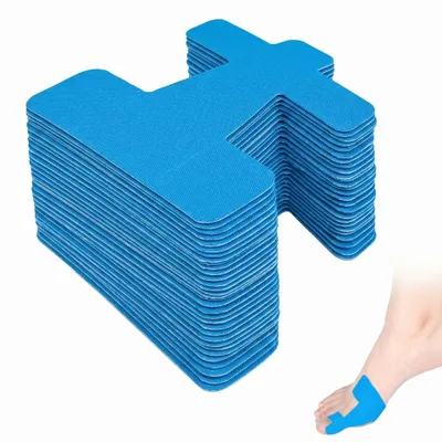 Image de Bande kinésiologique pour les hallux valgus et les cors, prédécoupée, 93 x 90 mm, élastique et respirante
