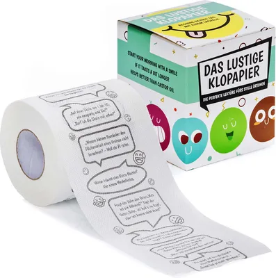 Produktbild von Bedrucktes Toilettenpapier mit Witzen
