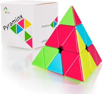 Imagen del producto de Rompecabezas Pyraminx, forma de pirámide, 1 unidad, juego de paciencia para niños y adultos