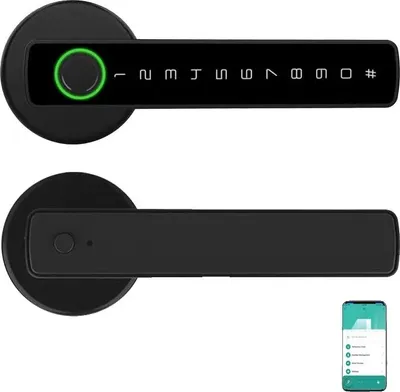 Image de Serrure à empreinte digitale, accès biométrique,via smartphone, Wi-Fi Tuya