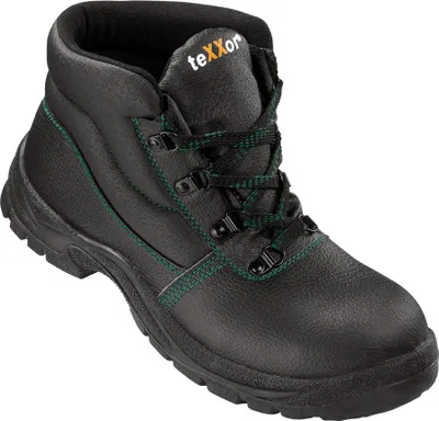 Produktbild von BIG Arbeitsschutz teXXor S3-Sicherheitsschnürstiefel MONACO, Erwachsener, Sicherheitsschuhe, Schwarz, Grün, S3, SRC, Schnürverschluss, CE