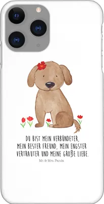 Produktbild von Mr. & Mrs. Panda Iphone 11 Pro Handyhülle Hund Dame - Weiß - Geschenk, Premium Kunststoff, Niedlich, Liebenswert, Sprüche, Hunde, Liebe, Handy Case, Lieb
