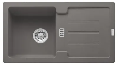 Produktbild von Franke Spüle STRATA STG 614-78 Steingrau mit Stopfenventil / Ausschnittsmaß: 760 x 415 cm / Auflagespüle