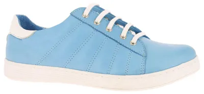 Image de Baskets pour femmes Andrea Conti, couleur bleu azur/blanc, taille 39 (Europe)