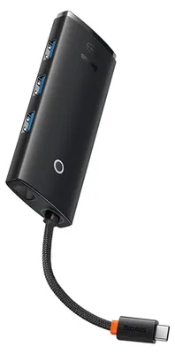 Image de BASEUS Adaptateur HUB 5in1 Typ C WKQX080201 0,15 m noir