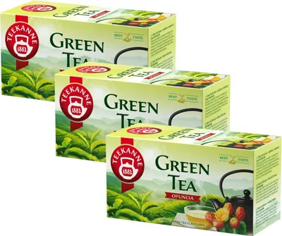 Produktbild von Teekanne Grüner Tee Kaktusfeige 3x 20 Teebeutel - Grüntee Opuntia aromatisiert