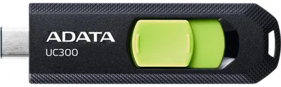 Obrázek produktu pro ADATA UC300, 32 GB, USB typu C, 3.2 Gen 1 (3.1 Gen 1), 100 MB/s, Kluzné, Černá, Zelená
