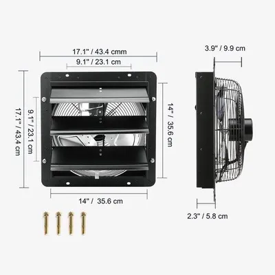 Image de Ventilateur pour caisses et garages - Ø 356 mm - Moteur EC - 1740 m³/h - Contrôle de vitesse variable - Régulation de la température et de l'humidité