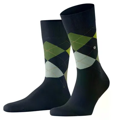 Produktbild von Burlington Herren Socken King M So Baumwolle gemustert 1 Paar, Blau Marine 6125,