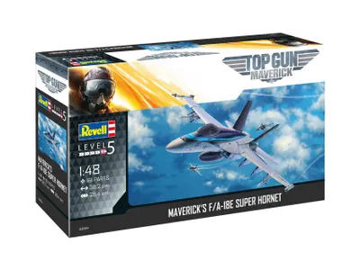 Imagen del producto de Revell, modelo a escala 1:48 del avión F/A-18E Super Hornet "Top Gun" de Maverick