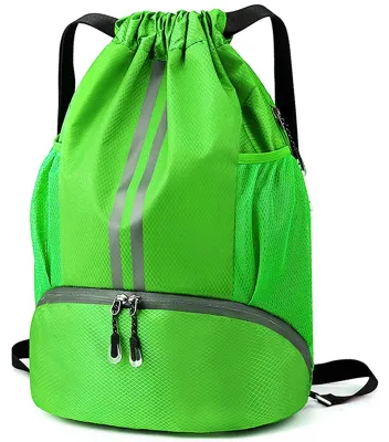 Obrázok produktu pre Vodotesný športový batoh - batoh na šport s priehradkou na topánky - nastaviteľný - odolný - veľká kapacita - 32 x 15 x 47 cm