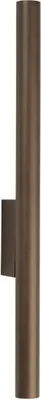 Produktbild von Wandleuchte Metall Up Down 40 cm hoch Braun matt G9 2-flammig länglich Modern Wandlampe