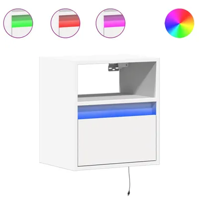 Immagine prodotto di vidaXL Mobile TV a parete con illuminazione LED bianco 41x31x45 cm